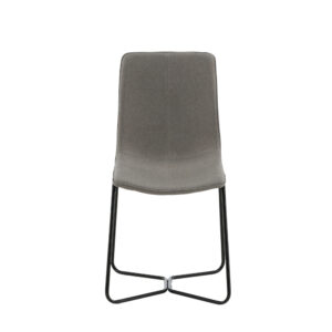 X – Chaise de salle à manger – Noir, Gris – 61 x 93 x 53 cm