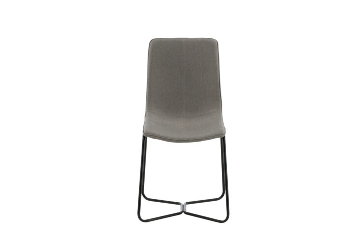 X – Chaise de salle à manger – Noir, Gris – 61 x 93 x 53 cm
