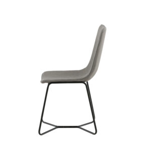 X – Chaise de salle à manger – Noir, Gris – 61 x 93 x 53 cm