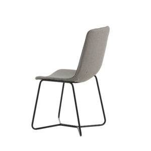 X – Chaise de salle à manger – Noir, Gris – 61 x 93 x 53 cm