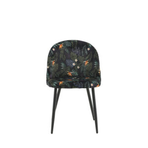 Velvet – Chaise de salle à manger – Noir – 57 x 77 x 50 cm