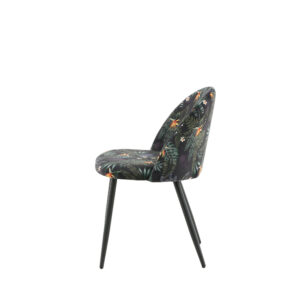 Velvet – Chaise de salle à manger – Noir – 57 x 77 x 50 cm