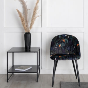 Velvet – Chaise de salle à manger – Noir – 57 x 77 x 50 cm
