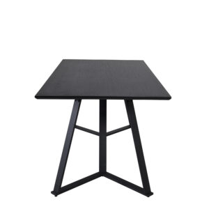 Marina – Table à manger rectangulaire – Noir – 180 x 90 cm