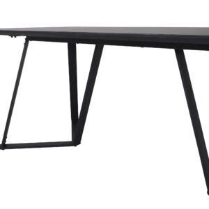 Marina – Table à manger rectangulaire – Noir – 180 x 90 cm