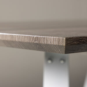 Marina – Table à manger rectangulaire – Gris, Blanc – 180 x 90 cm