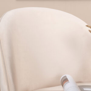 Velvet – Chaise de salle à manger – Beige, Noir – 57 x 77 x 50 cm