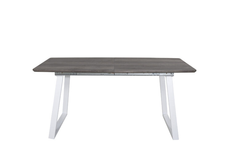 Inca – Table à manger rectangulaire – Gris, Blanc, Naturel – 160 x 85 cm