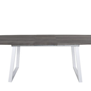 Inca – Table à manger rectangulaire – Gris, Blanc, Naturel – 160 x 85 cm