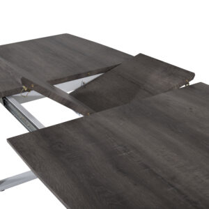 Inca – Table à manger rectangulaire – Gris, Blanc, Naturel – 160 x 85 cm