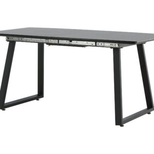 Inca – Table à manger rectangulaire – Noir – 160 x 85 cm