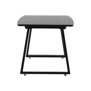 Inca – Table à manger rectangulaire – Noir – 160 x 85 cm