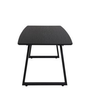 Inca – Table à manger rectangulaire – Noir – 160 x 85 cm