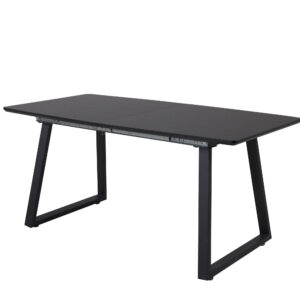 Inca – Table à manger rectangulaire – Noir – 160 x 85 cm