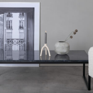 Estelle – Table basse – Gris, Noir – 120 x 60 cm