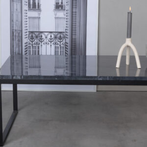 Estelle – Table basse – Gris, Noir – 120 x 60 cm