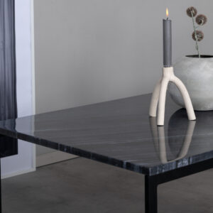 Estelle – Table basse – Gris, Noir – 120 x 60 cm