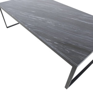 Estelle – Table basse – Gris, Noir – 120 x 60 cm