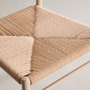 Polly – Chaise de salle à manger – Beige, Blanchi – 50 x 80 x 45 cm