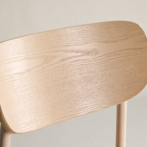 Polly – Chaise de salle à manger – Beige, Blanchi – 50 x 80 x 45 cm