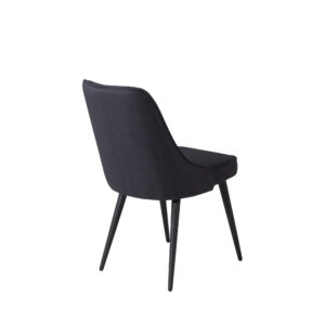 Velvet Deluxe – Chaise de salle à manger – Noir – 66 x 89 x 50 cm