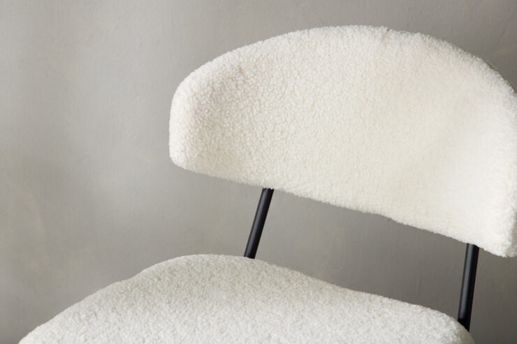 Chico – Chaise de salle à manger – Blanc, Noir – 59 x 79 x 50 cm