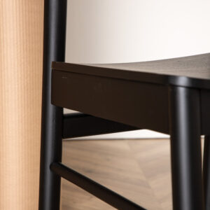 Montros – Chaise de salle à manger – Noir – 48 x 82 x 46 cm