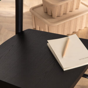 Montros – Chaise de salle à manger – Noir – 48 x 82 x 46 cm