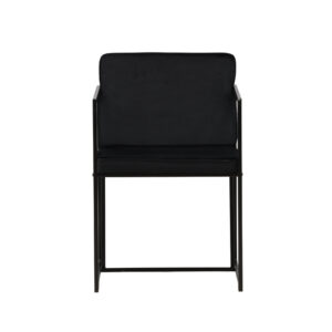 Richmond – Chaise de salle à manger – Noir – 55 x 82 x 52 cm