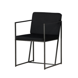 Richmond – Chaise de salle à manger – Noir – 55 x 82 x 52 cm