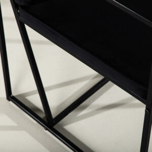 Richmond – Chaise de salle à manger – Noir – 55 x 82 x 52 cm