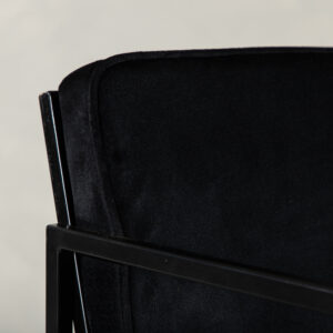 Richmond – Chaise de salle à manger – Noir – 55 x 82 x 52 cm