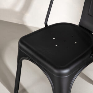 Tempe – Chaise de salle à manger – Noir – 53 x 85 x 45 cm