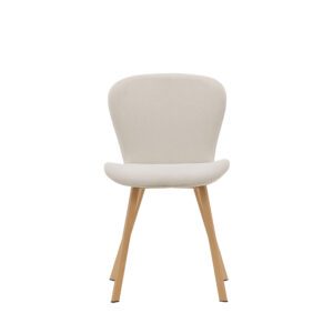 Lilja – Chaise de salle à manger – Beige, Naturel – 54 x 80 x 46 cm