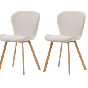 Lilja – Chaise de salle à manger – Beige, Naturel – 54 x 80 x 46 cm