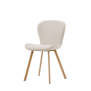 Lilja – Chaise de salle à manger – Beige, Naturel – 54 x 80 x 46 cm