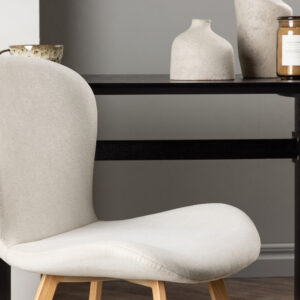 Lilja – Chaise de salle à manger – Beige, Naturel – 54 x 80 x 46 cm