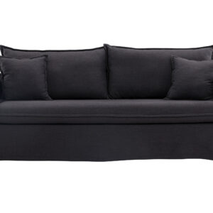 Nova – Canapé 3 places – Noir – 94 x 90 x 200 cm