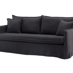 Nova – Canapé 3 places – Noir – 94 x 90 x 200 cm