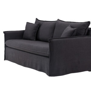 Nova – Canapé 3 places – Noir – 94 x 90 x 200 cm