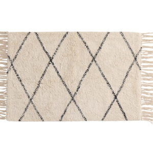 Thelma – Tapis de bain – Noir, Blanc – 80 x 50 cm