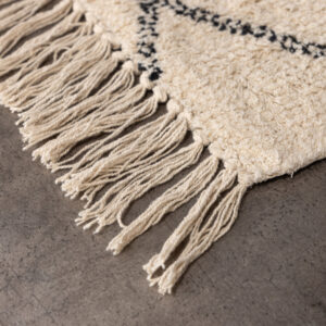 Thelma – Tapis de bain – Noir, Blanc – 80 x 50 cm
