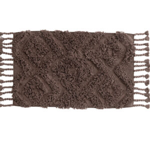 Hilma – Tapis de bain – Marron – 80 x 50 cm