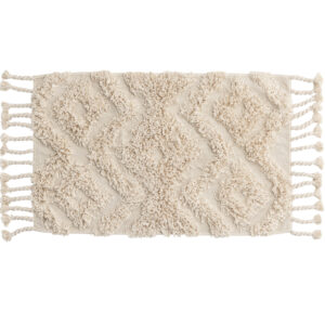 Hilma – Tapis de bain – Blanc cassé – 80 x 50 cm