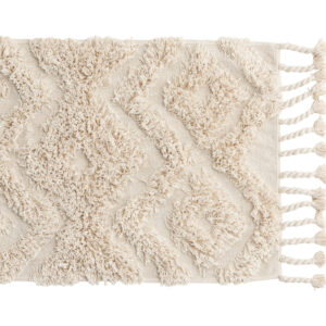 Hilma – Tapis de bain – Blanc cassé – 80 x 50 cm