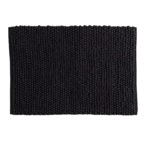 Wilmer – Tapis de bain – Noir – 80 x 50 cm