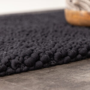 Wilmer – Tapis de bain – Noir – 80 x 50 cm