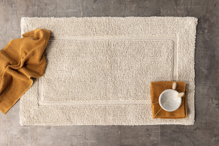 William – Tapis de bain – Beige – 80 x 50 cm