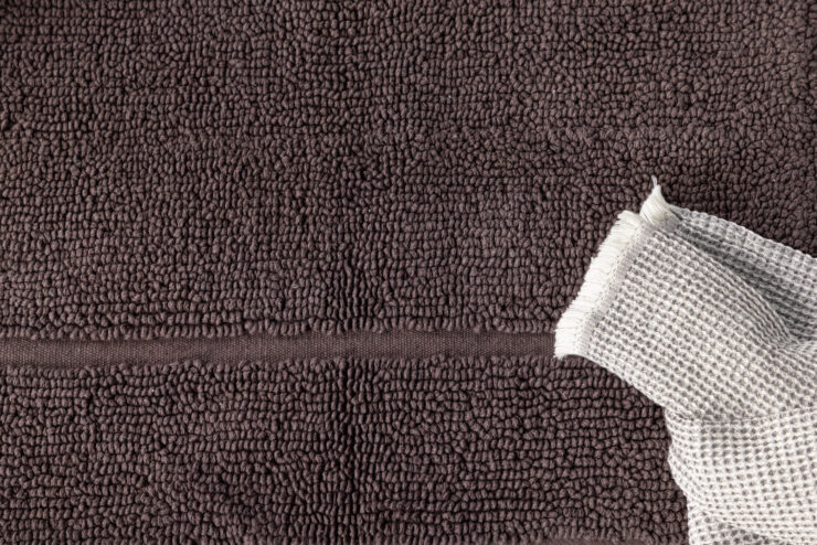 William – Tapis de bain – Gris – 80 x 50 cm