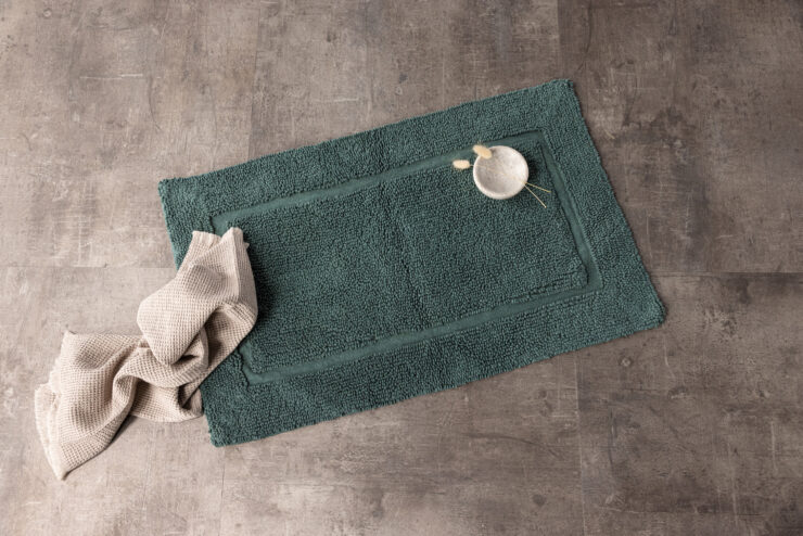 William – Tapis de bain – Vert – 90 x 60 cm